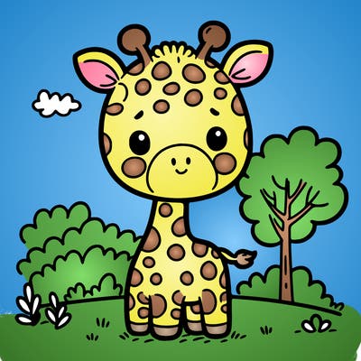 cute giraffee