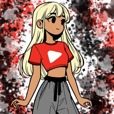 girl in a cute crop top