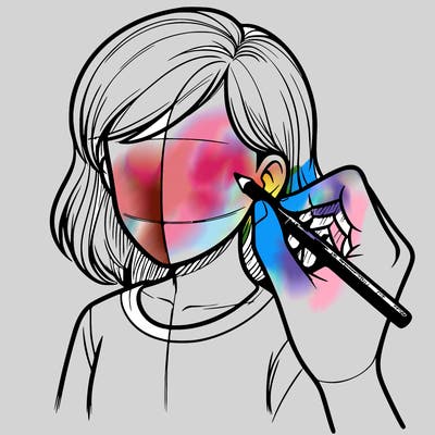 drawing a realistic person