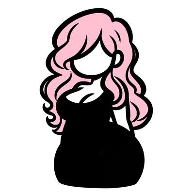 curvy woman with hair