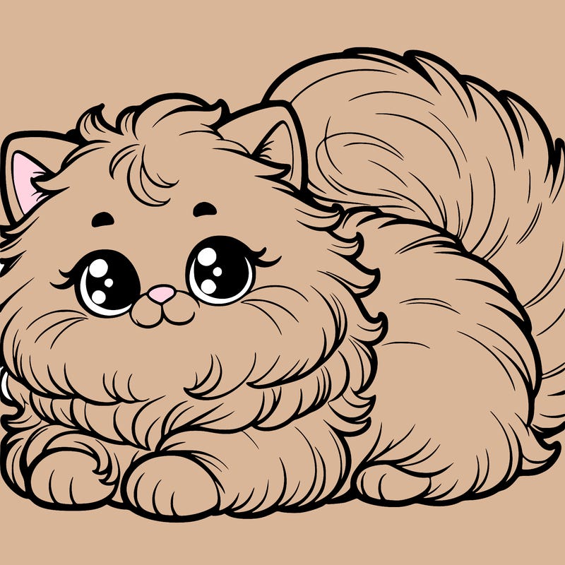 fluffy cat
