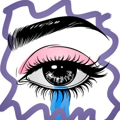 eye closed realistic