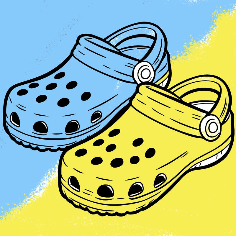 crocs right next to each other