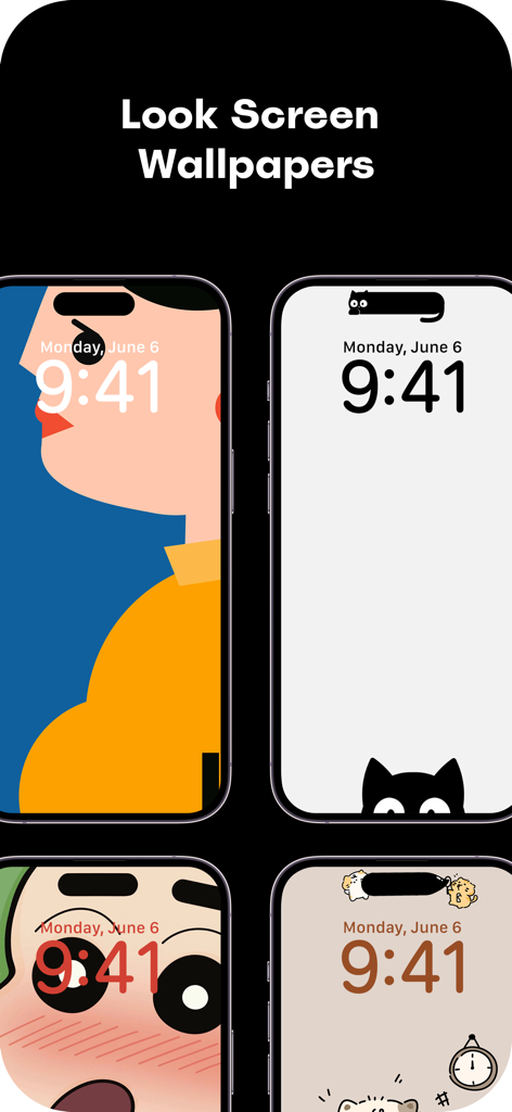 Wallpapers for Dynamic Island - A collection of creative and aesthetic iPhone lock screen wallpapers designed for the Dynamic Island