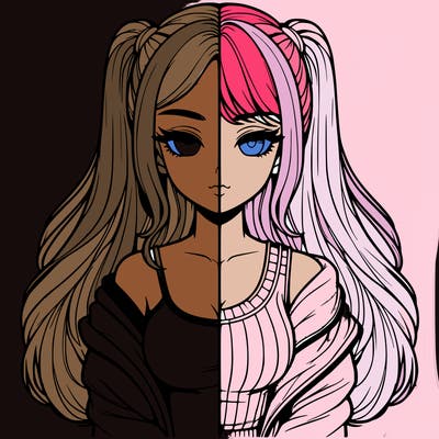 realistic girl split