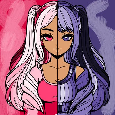 realistic girl split