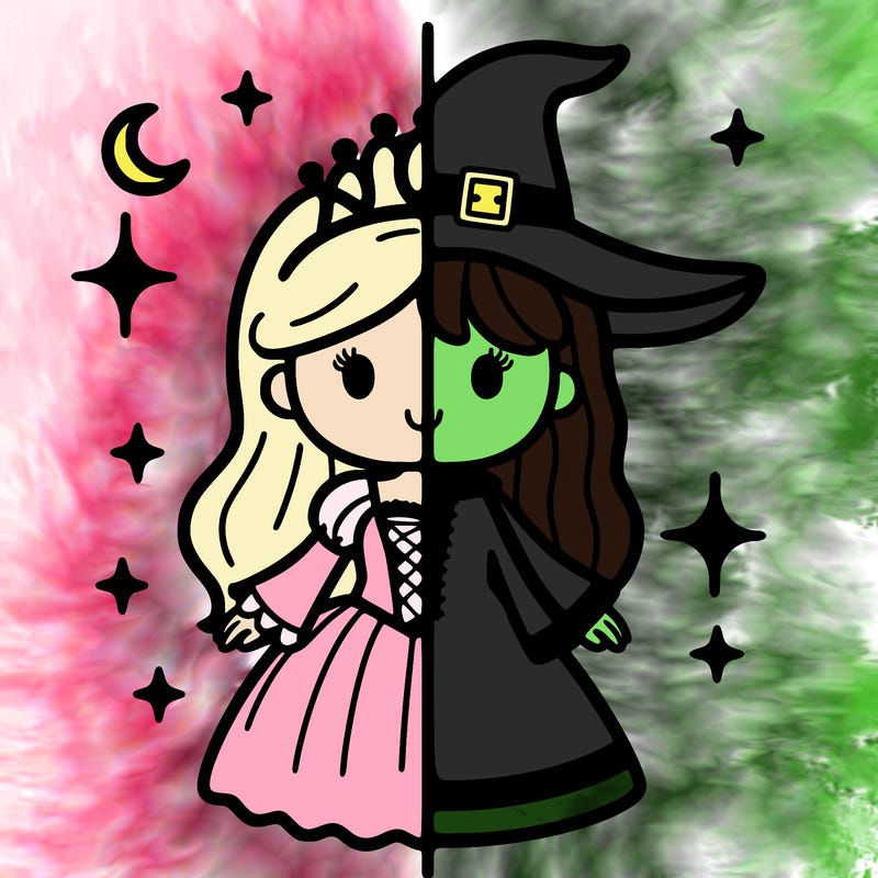 split princess and witch