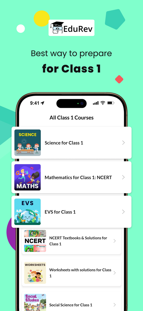 Class 1 App: Worksheets, NCERT - Education App | MWM