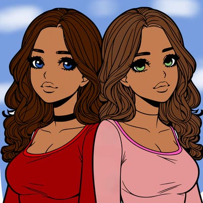 realistic twin sisters
