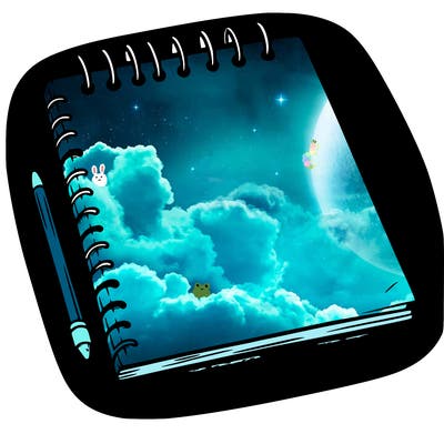 a blank sketch pad