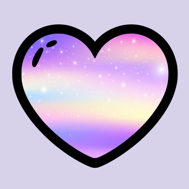 a blank heart