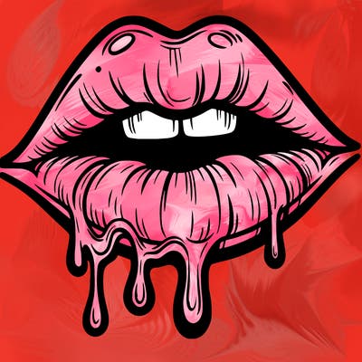 lips that look realistic and drip