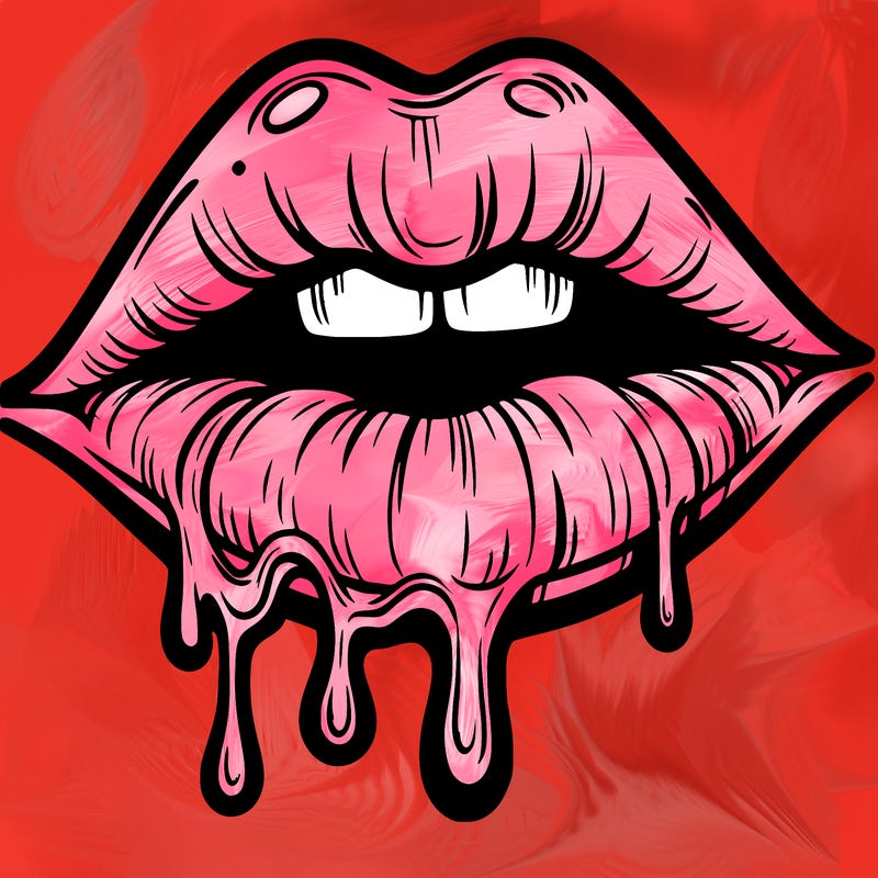 lips that look realistic and drip