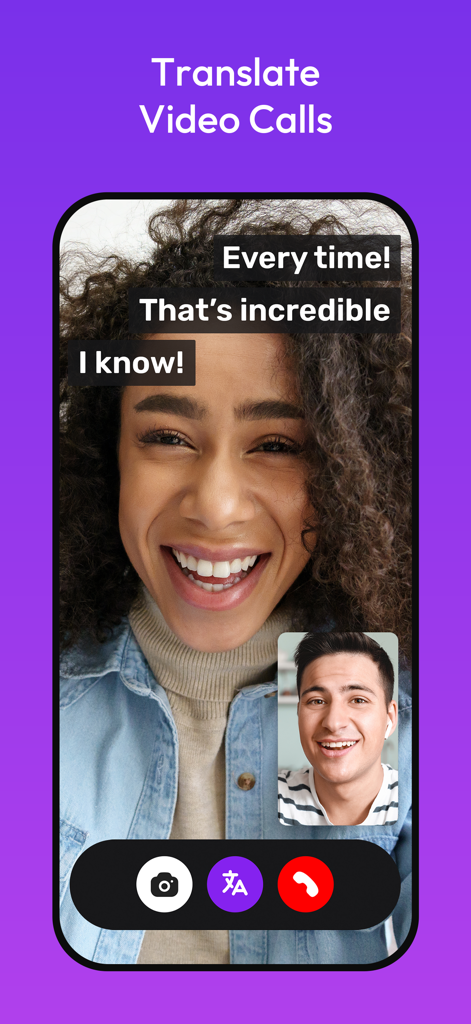 Entiendo - Multilingual Chat - Traduction en temps réel lors d'un appel vidéo sur l'application Entiendo