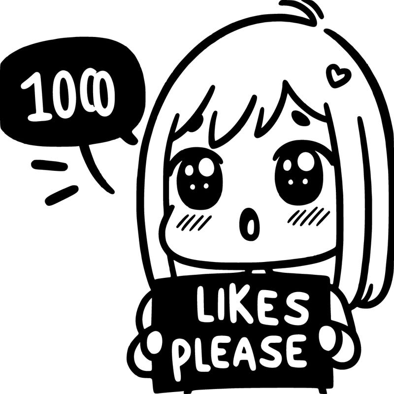girl said100 likes please