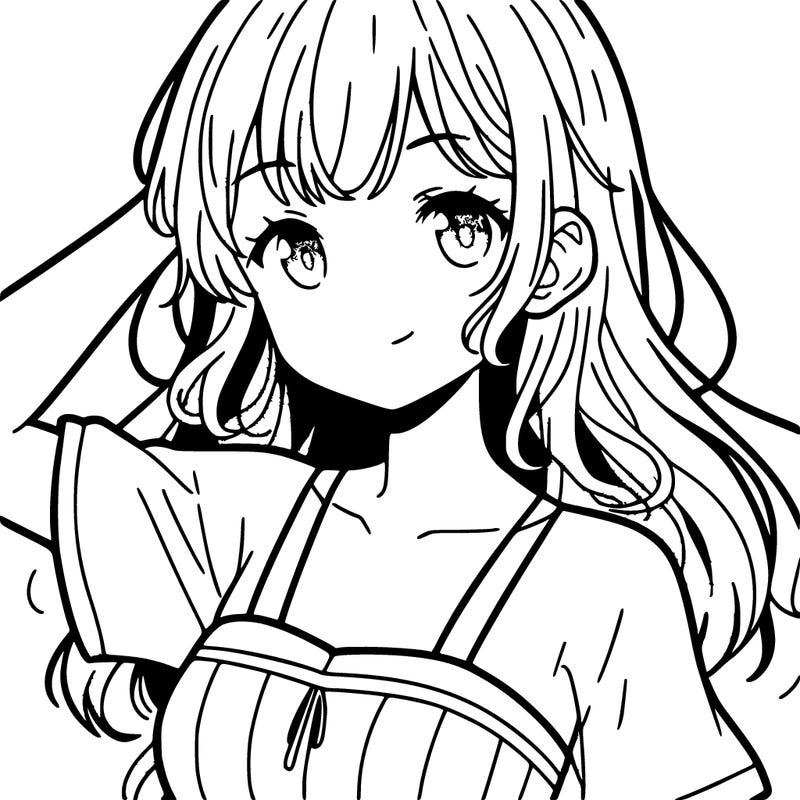 an anime girl that's wearing a swimsuit