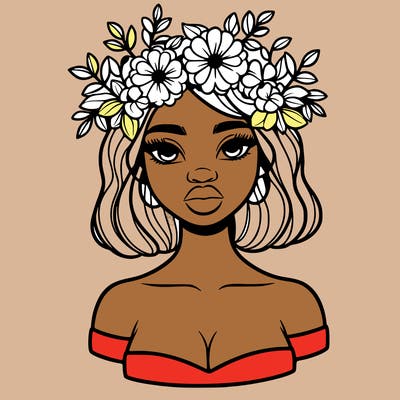 beautiful black people woman pretty girl