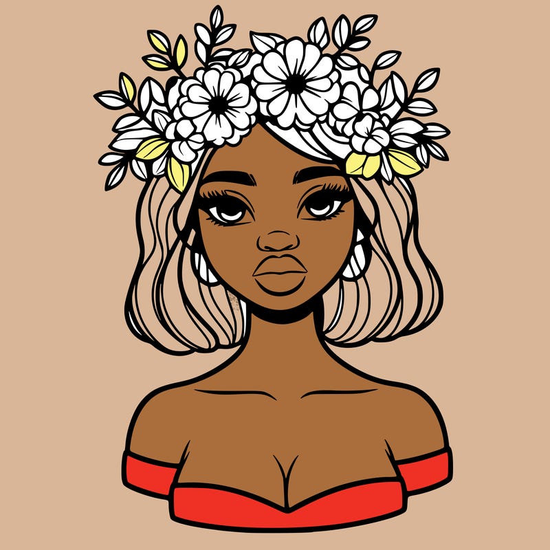 beautiful black people woman pretty girl