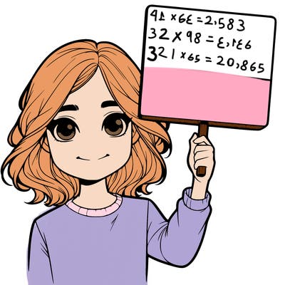 realistic girl holding up a sign