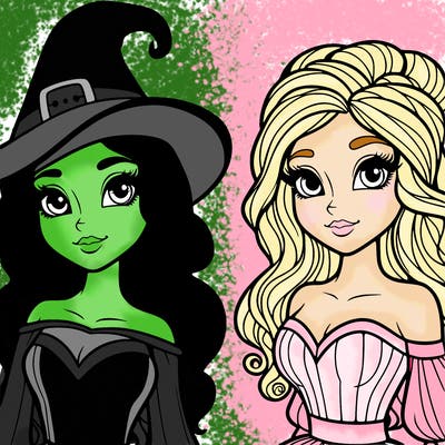 elphaba and glinda