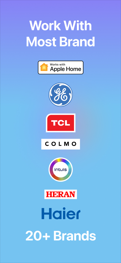 AC Remote control - S9Remote - Lista de marcas de aire acondicionado compatibles, incluidas GE TCL y Haier para la aplicación S9Remote