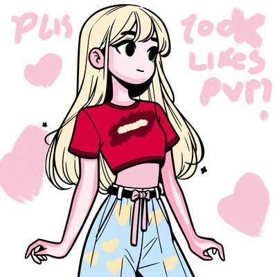 girl in a cute crop top