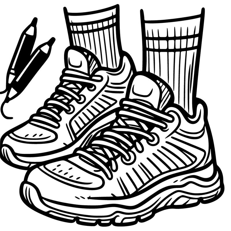coloring shoes nikes