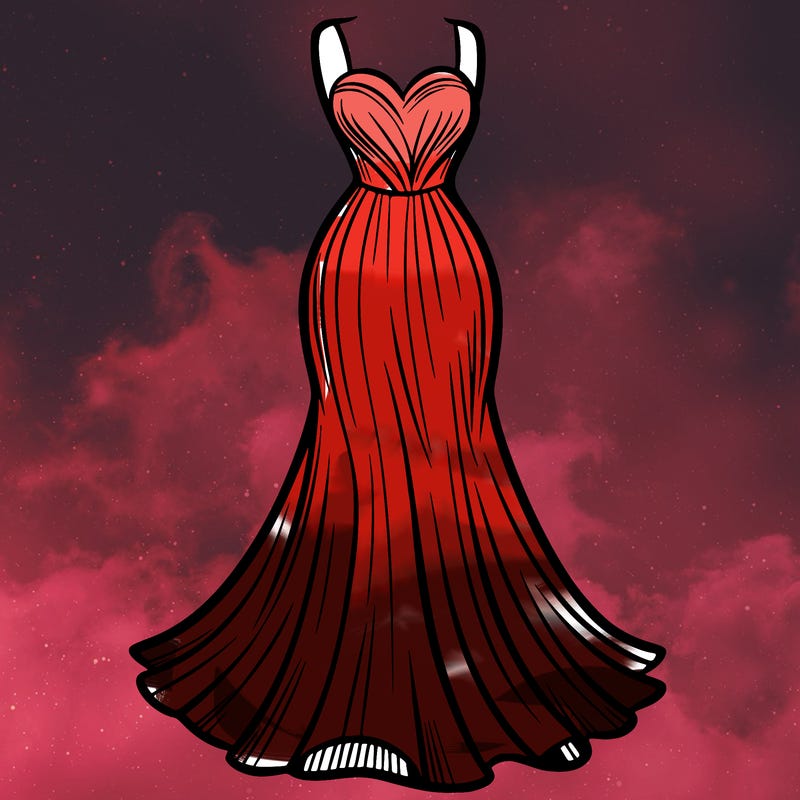 attractive long fashion dress