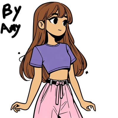 girl in a cute crop top