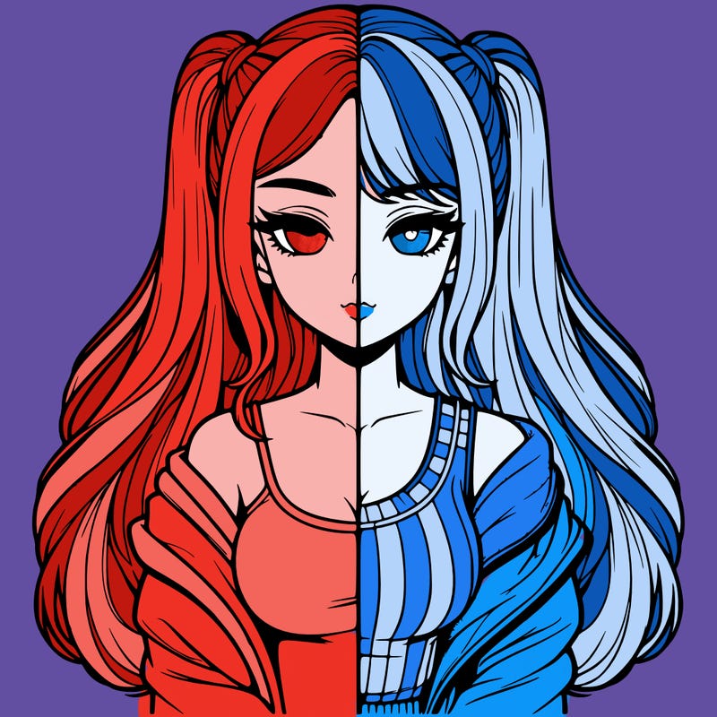 realistic girl split