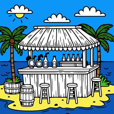 a beach bar
