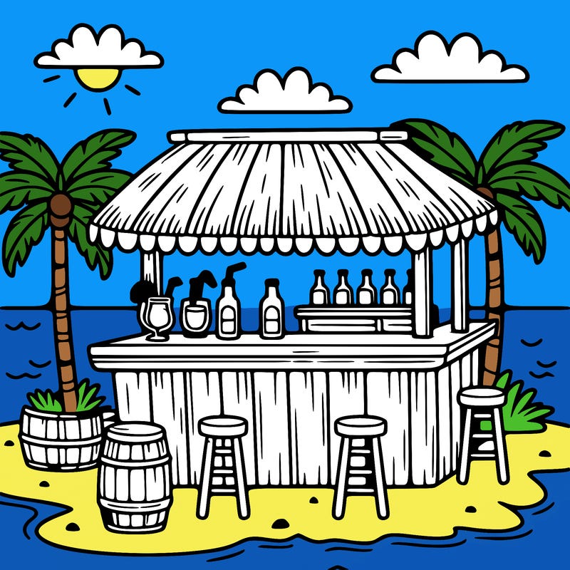 a beach bar