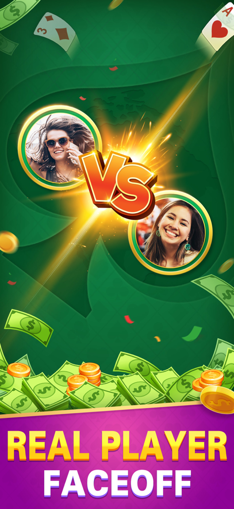 Solitaire Win Cash: Real Money - Real player faceoff in Solitaire Win Cash card game
