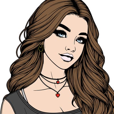 detailed realistic girl