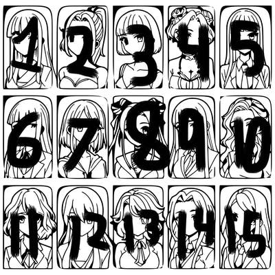 girls that look diffrent anime