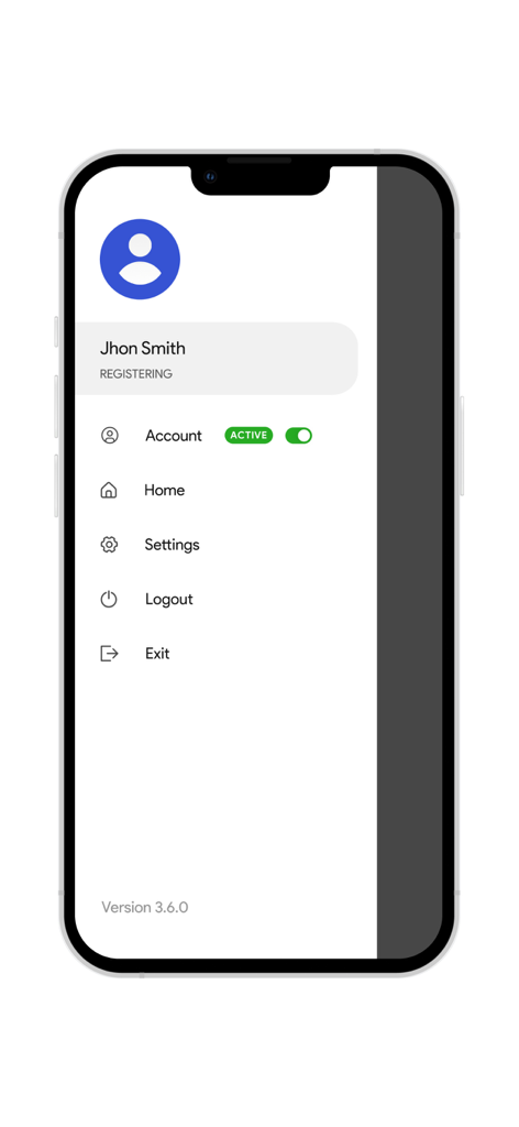 TelebuHub - TelebuHub mobile app user profile and settings menu on an iPhone showing an active account and navigation options.