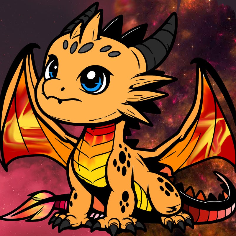 fierce baby night dragon
