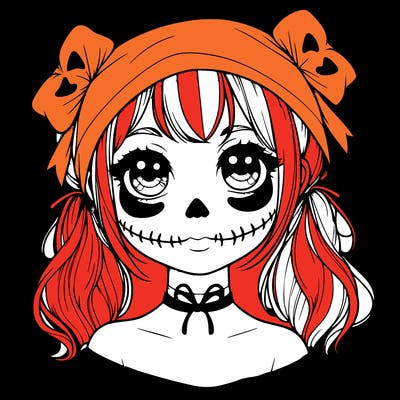 realistic girl halloween