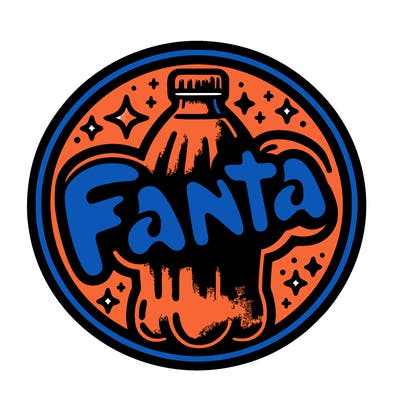 fanta logo circle