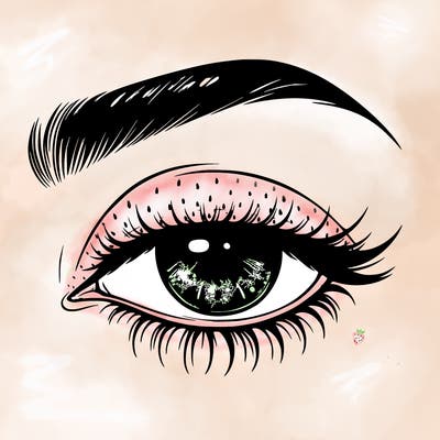 eye closed realistic