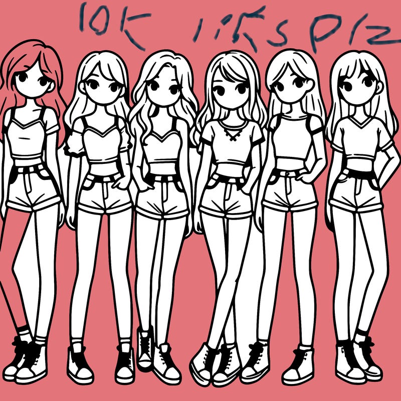 a group of girls wearing crop tops and shorts