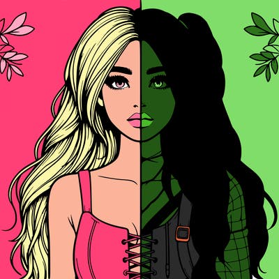 realistic girl split