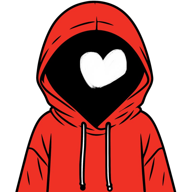 faceless girl in hoodie
