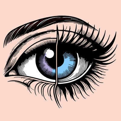 realistic eye split
