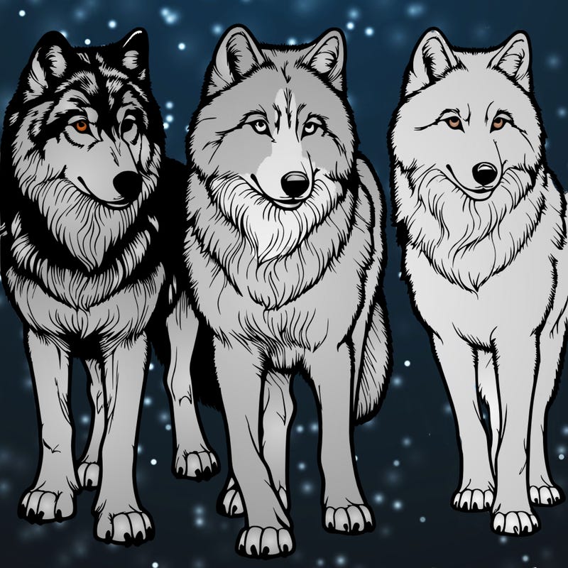 realistic wolves