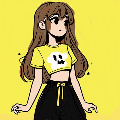 girl in a cute crop top