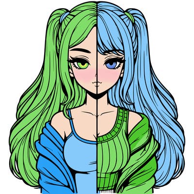 realistic girl split