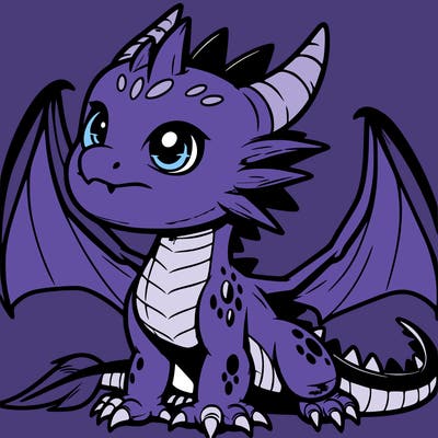 fierce baby night dragon