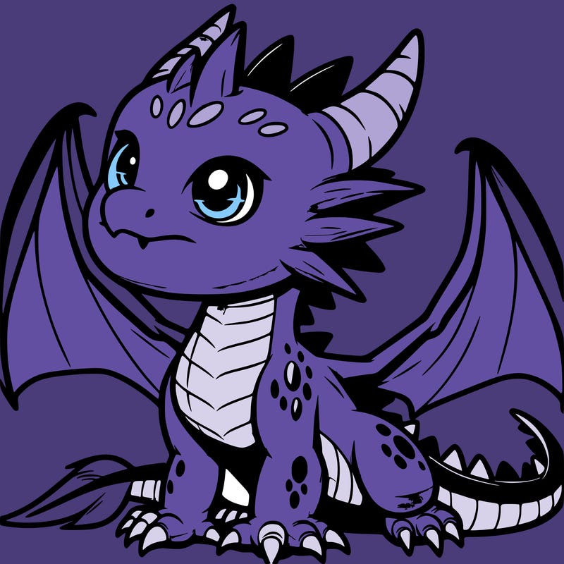 fierce baby night dragon