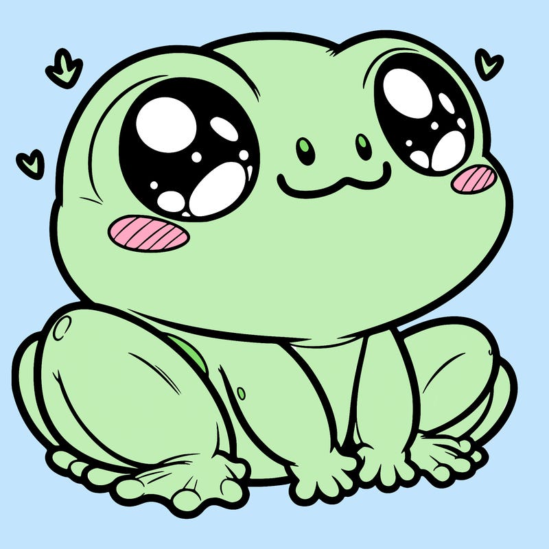 cute frog person realistic